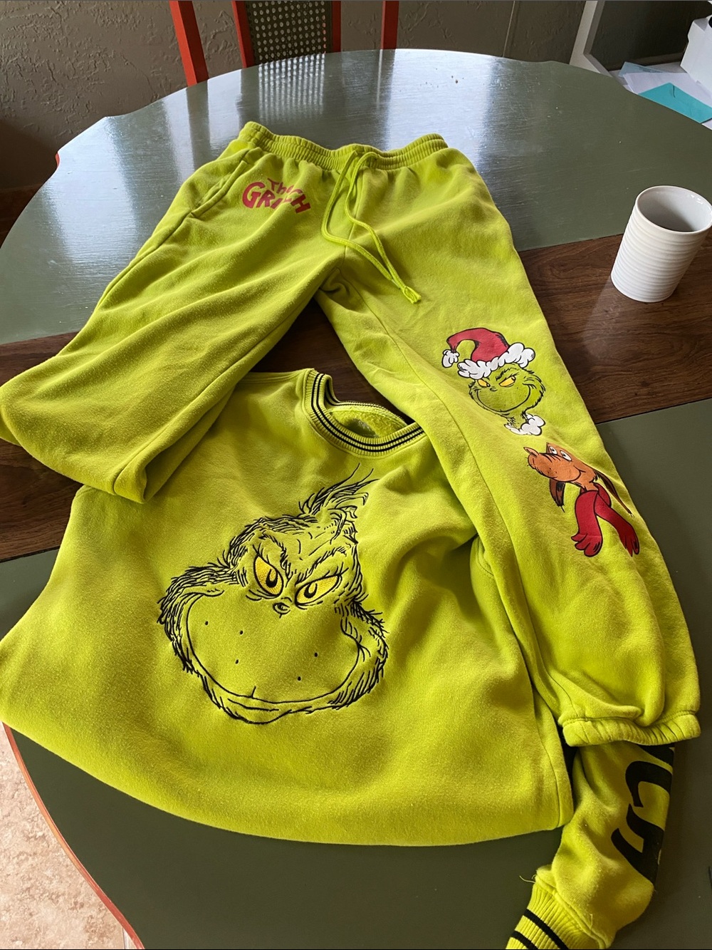 Grinch sweat set